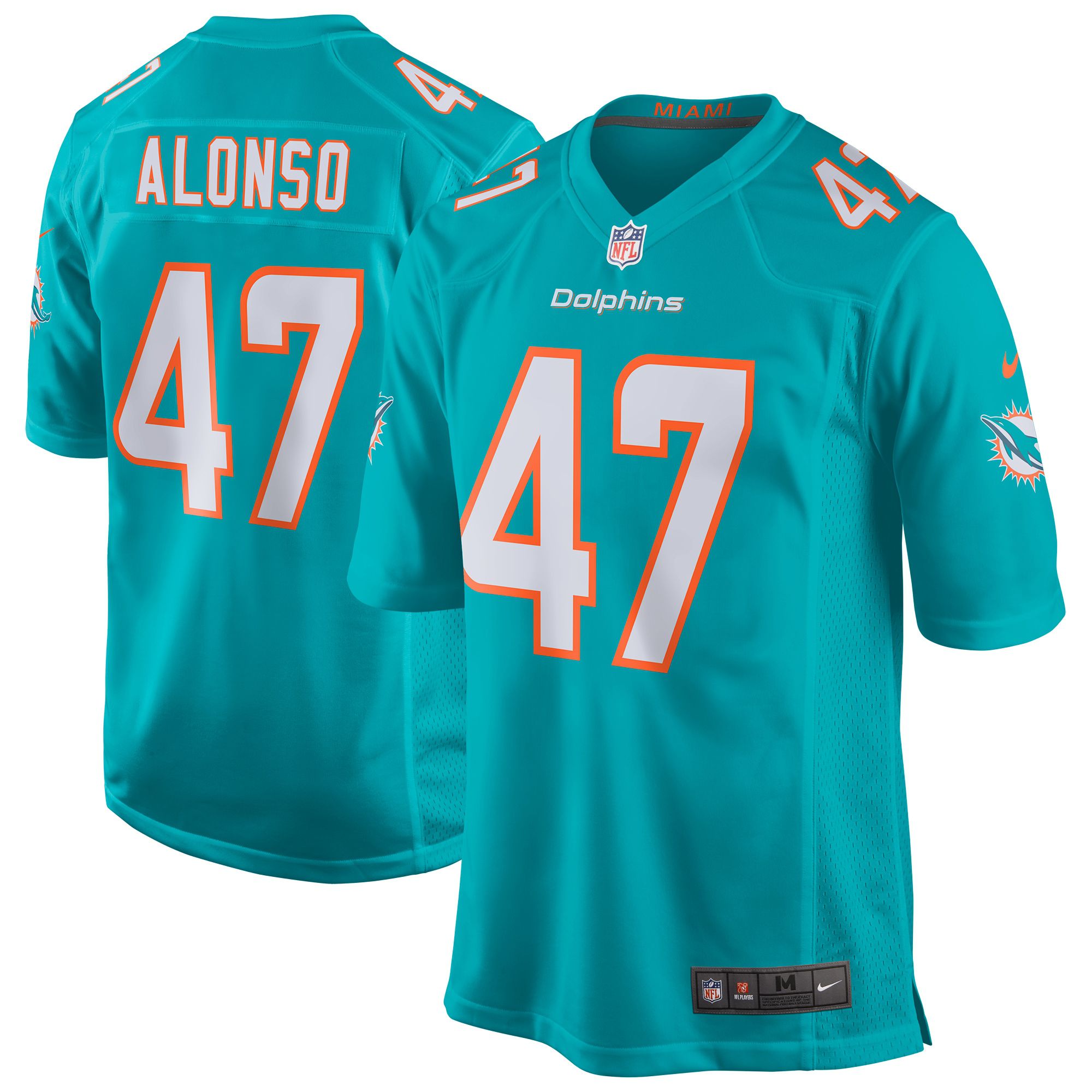 Men Miami Dolphins #47 Kiko Alonso Nike Green Game Player NFL Jersey
